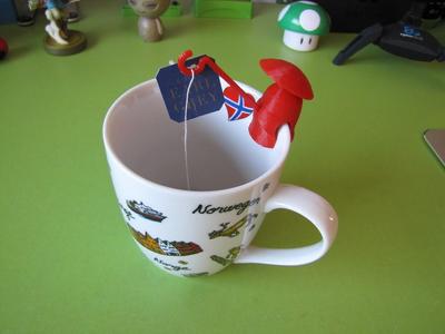 Fisherman tea bag holder