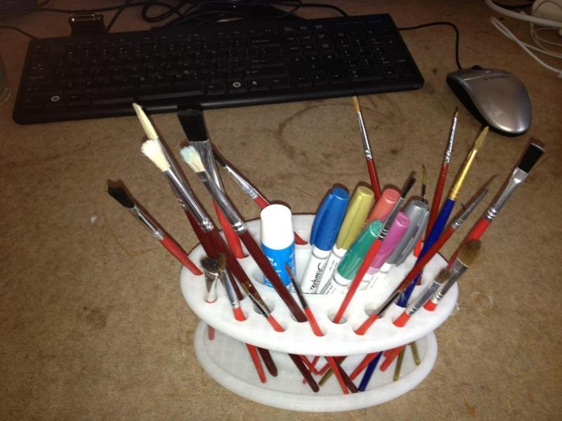 Model Paint Brush Holder
