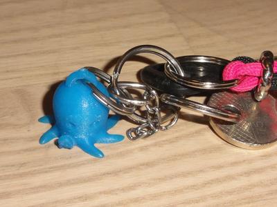 Cute Octo Says Hello Keyring