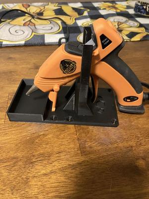 Hot Glue Gun Stand with drip box