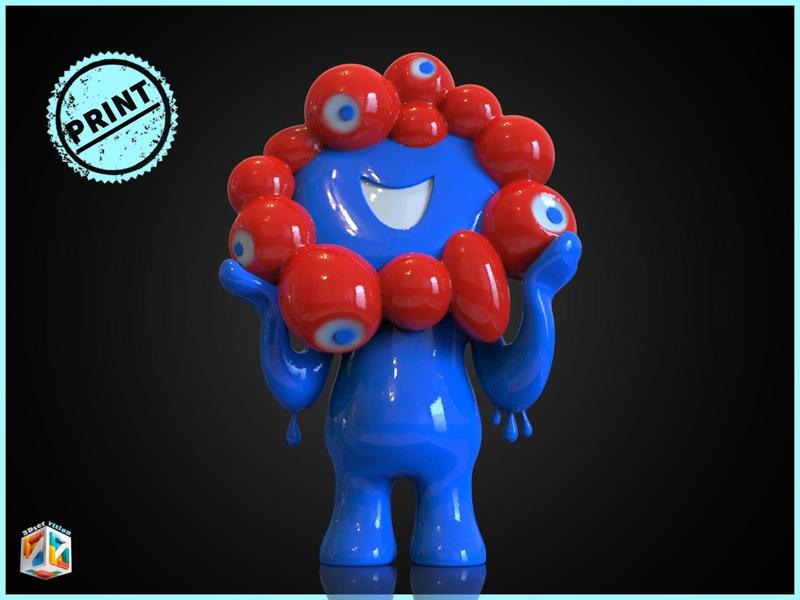 Myaku Expo 2025 Mascot STL Printable 3D Model - Blender FBX OBJ