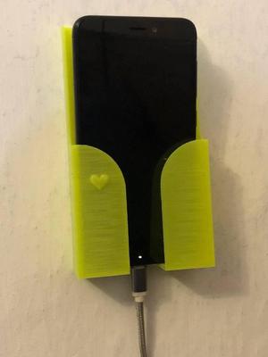 Wall bedside phone pocket