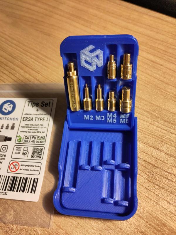 Case for CNC Kitchen Threaded Inserts Soldering Tips (ERSA 832 & 842)