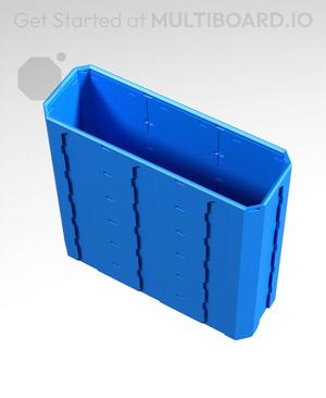 3x1x3 - Topped Multipoint Rail - Standard Click-In Multibin Shell Extension