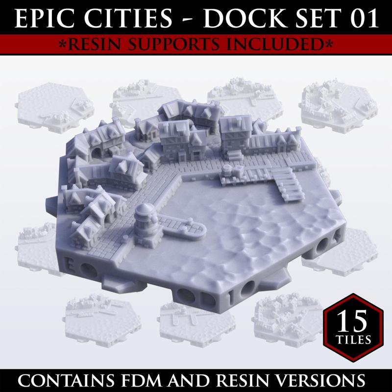 Hexton Hills Epic Cities Docks Set 01