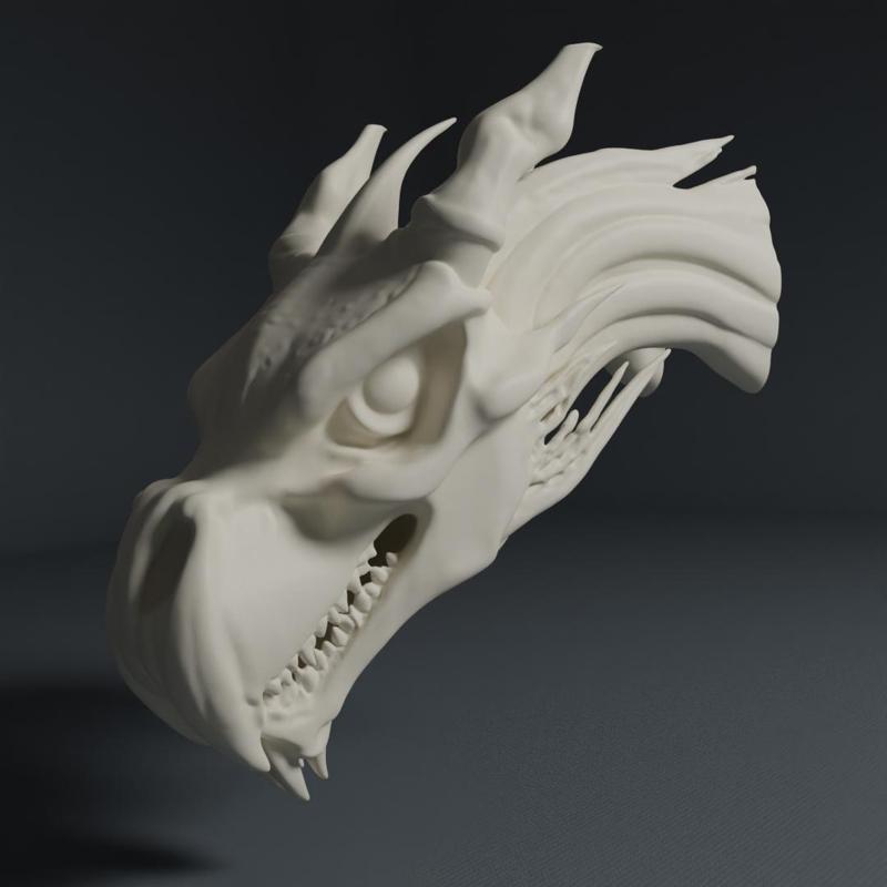 AI Skull Collection - Dragon Skull 6