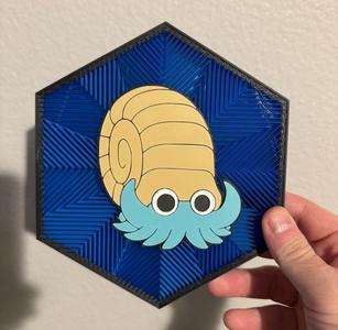 #138 Omanyte Hex Wall Art