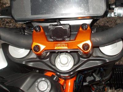 Holder for tyre pressure monitoring system TP-90 on KTM Duke