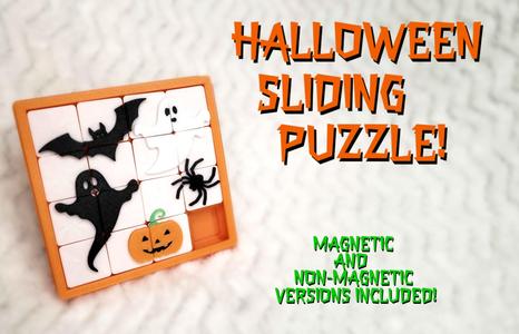 Halloween Sliding Puzzle (Print in Place)