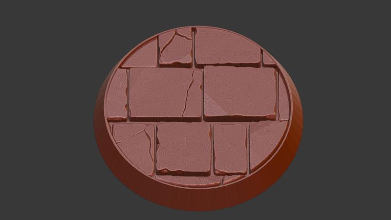 32mm brick/cobblestone base.