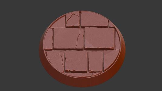 32mm brick/cobblestone base.