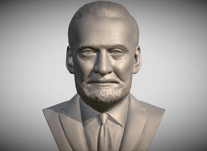 Buzz Aldrin bust for 3D printing