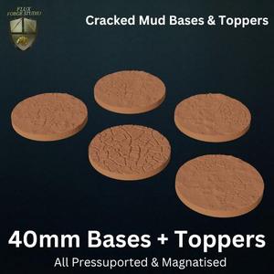 Cracked Mud Bases & Toppers - 40mm Set