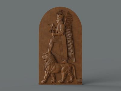 Bas Relief of Haldi 3D model