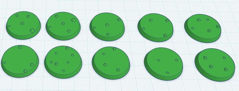 25mm toxic lake bases