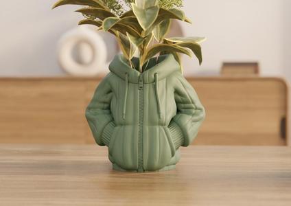 Hoodie Vase – 3D Printed Vase in Hoodie Shape | Cozy Modern Home Decor STL