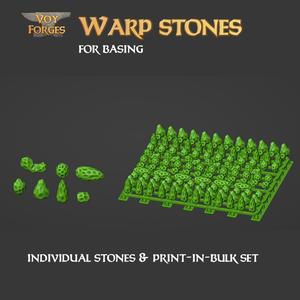 Warp Stones for Basing (print-in-bulk)