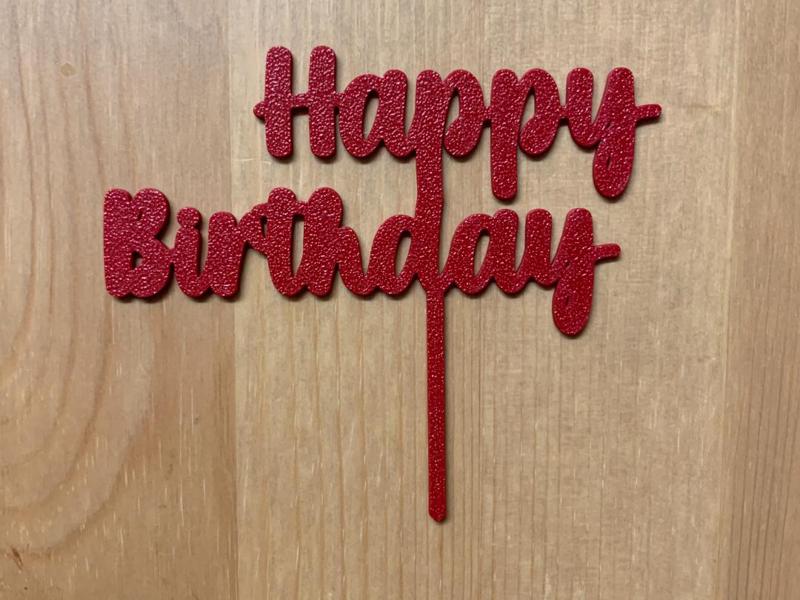 Happy Birthday Cake Topper
