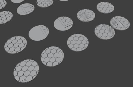32 mm Urban Hex Base-Toppers Basetoppers for GW-Bases Set 1