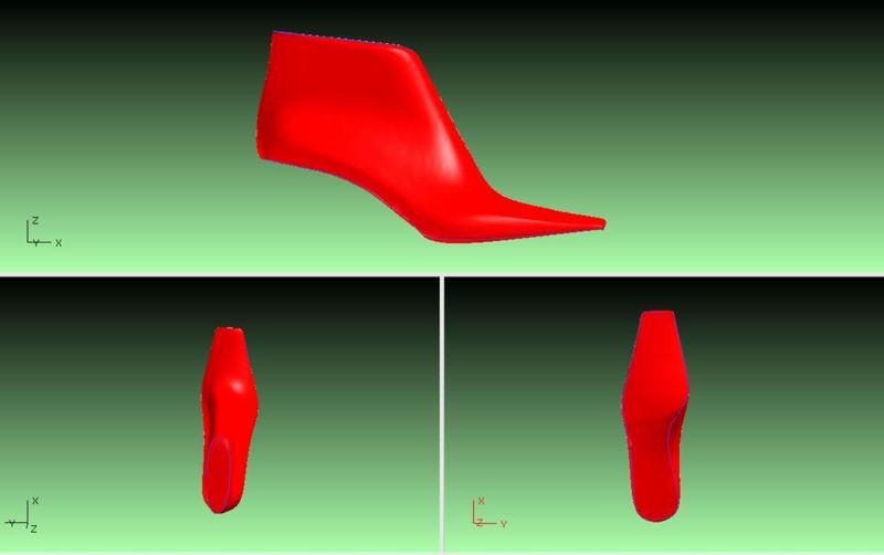 3D stl printable Ladies high heel Boot Shoe Last