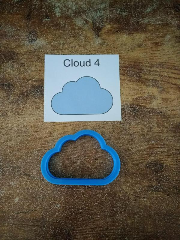 Cloud number 4 Cookie Cutter