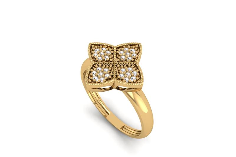 Flower Diamond Ring R 203