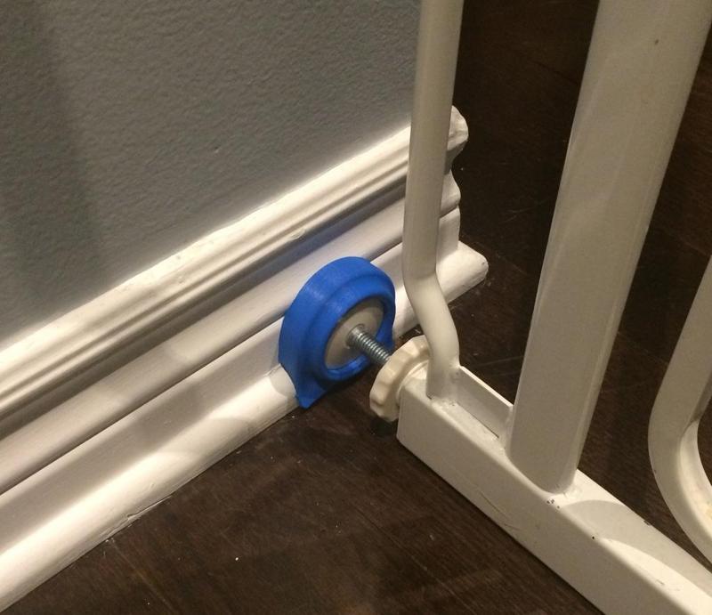 Baby or Pet Gate Baseboard Bracket (Remix)
