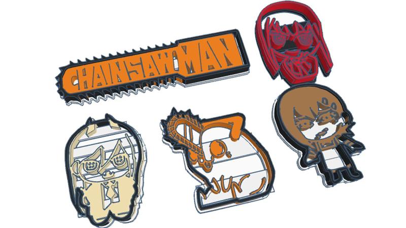 chainsaw man cutter coockie pack x 5
