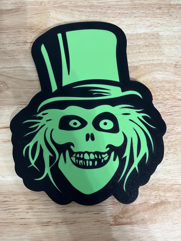 Hatbox Ghost Haunted Mansion Sign - Two Colors! 