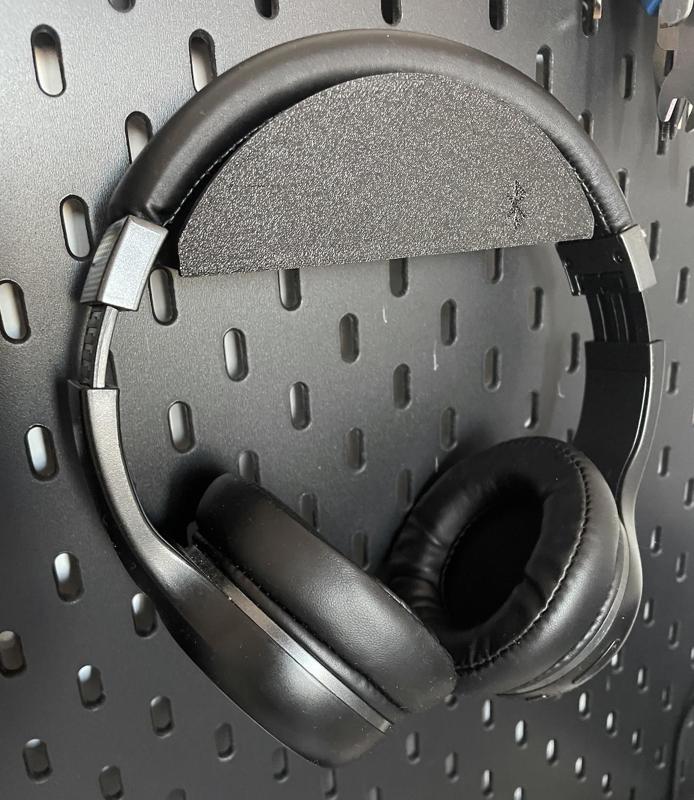 Ikea Skadis headphone holder (without slicer's support)