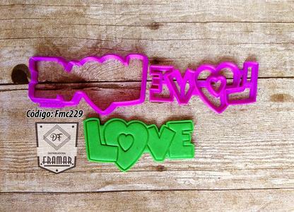 Cutter and Stamp "LOVE" for Cookies and Decorations