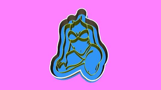 sexy woman cookie cutter
