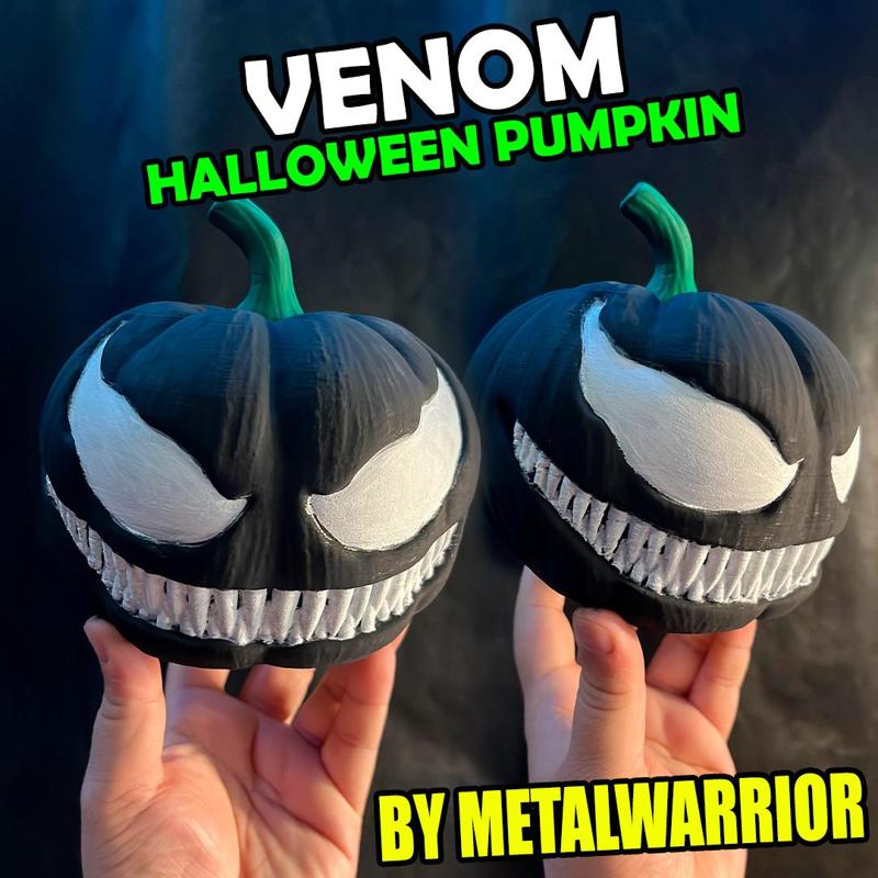 VENOM HALLOWEEEN PUMPKIN (supportless)