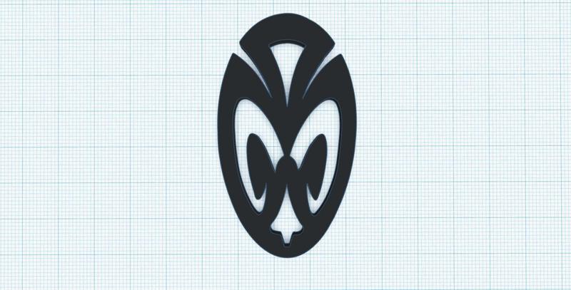 The Ram`s Spirit symbol amulet, Aries creates an energy of good luck and health, talisman, omen, keychain