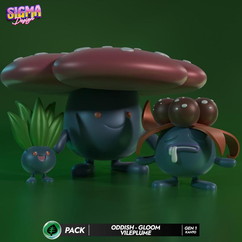 pack - oddish gloom vileplume