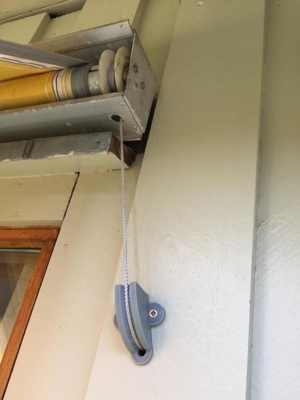 sunshade awning rope guide