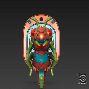 Antforcer Hook - Mech Ant Wall STL