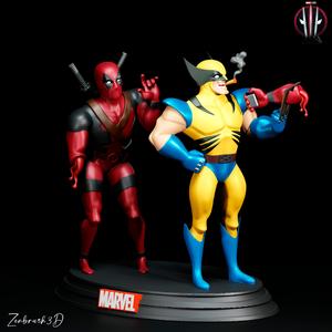Deadpool and Wolverine Diorama 3D PRINTABLE - STL