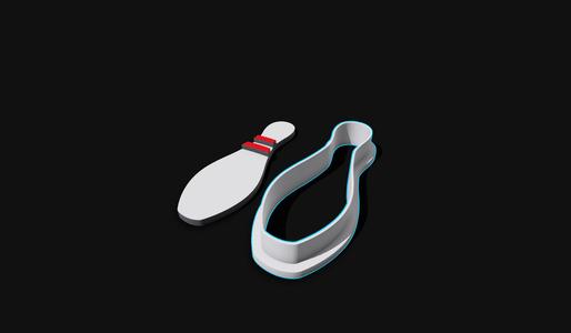 Bowling Pin Cookie Cutter Stamp, Baking Utensils, Bakeware, Kitchen Prints, Clay Stamp, Artisan Tools,