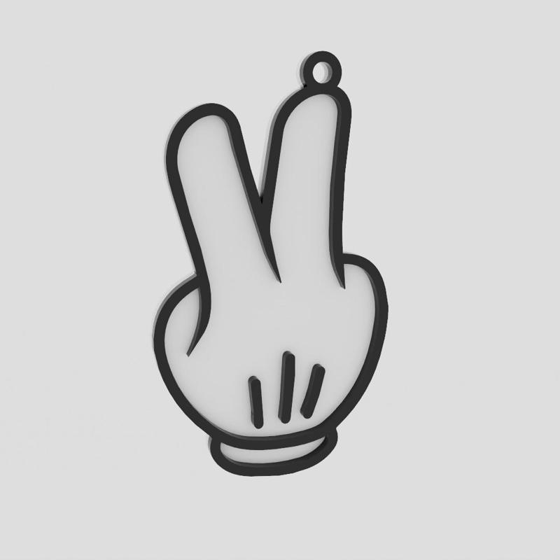 Mickey Hand (keychain/pendant)