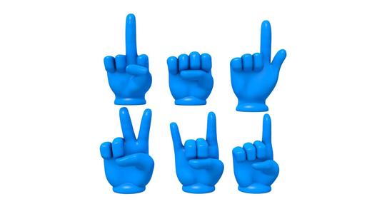 Hand Emoji / Hand Emoji stl / OK Hand Emoji / Victory Hand Sign /Sign of  Emoji /Index Pointing Up Emoji /