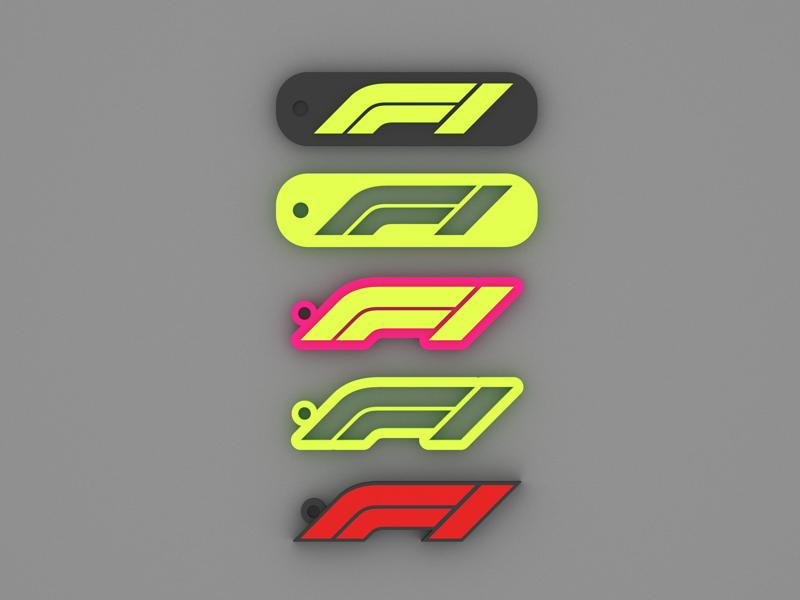 Formula 1 keychain