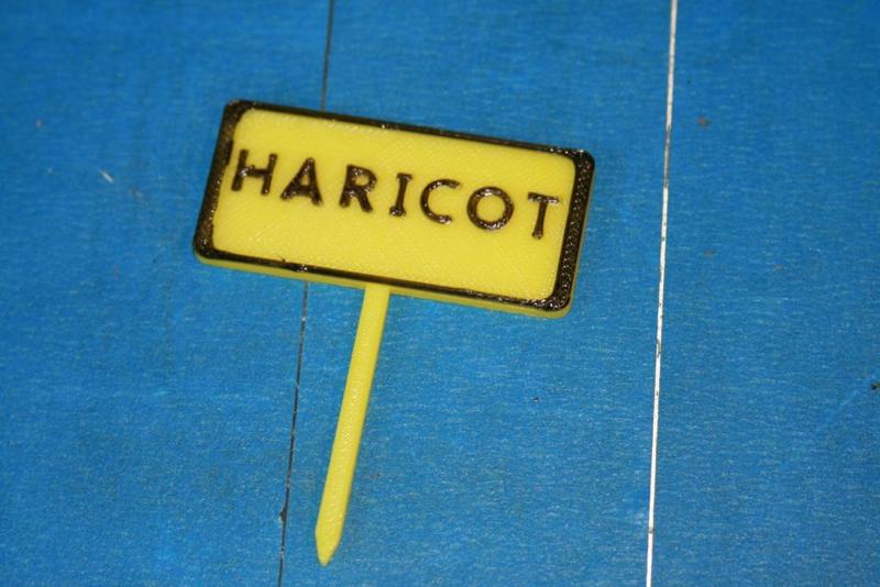 Panneau potager Haricot