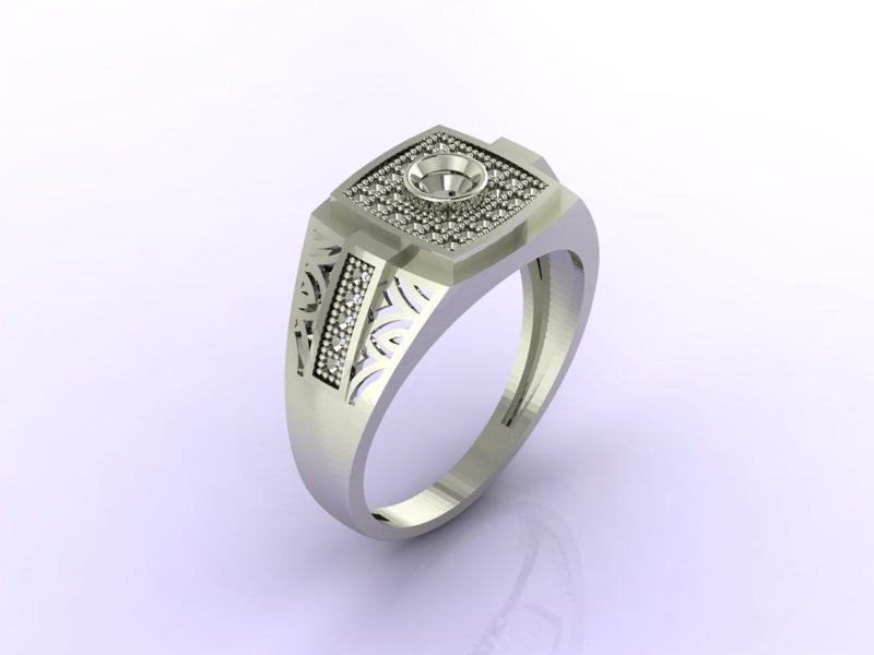 Gents Ring - Mens Ring STL READY FILES  Jewelry Rings For Men