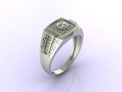 Gents Ring - Mens Ring STL READY FILES  Jewelry Rings For Men