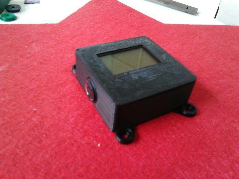 Case for LCD84x48 Nokia 5110 display with mounts and Mini-Din connection
