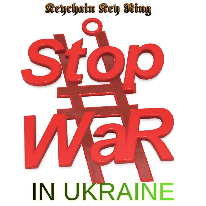 Decor Sign "STOP WAR IN UKRAINE" PUTIN STOP - everyone should make and hang this sign everywhere - symbol signpost movement and direction real 3D Relief For CNC building decor wall or door-mount for decoration sw-02 3d print