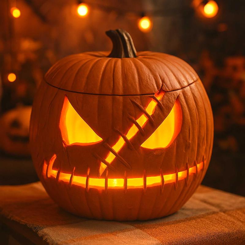 Pumpkin Basket Halloween STL File — 3D Printable Jack O Lantern Candy Holder No Supports