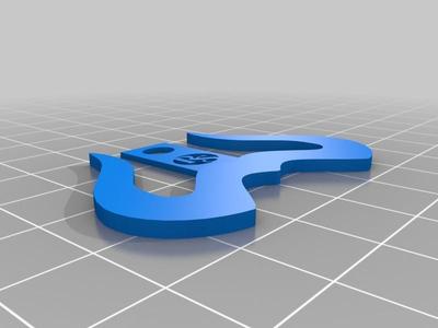 Zamorak Symbol Keychain
