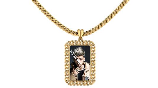 Cuban Chain Photo Picture Pendant
